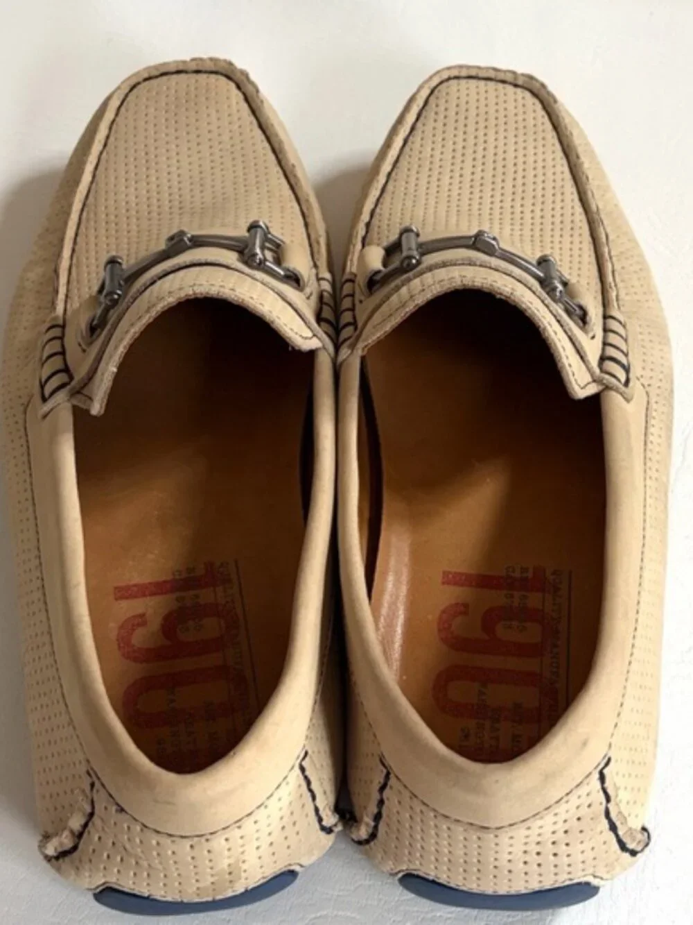 901 Suede Men’s Driving Moccasins Loafers MStorino Horse Bit Shoes Sand 10